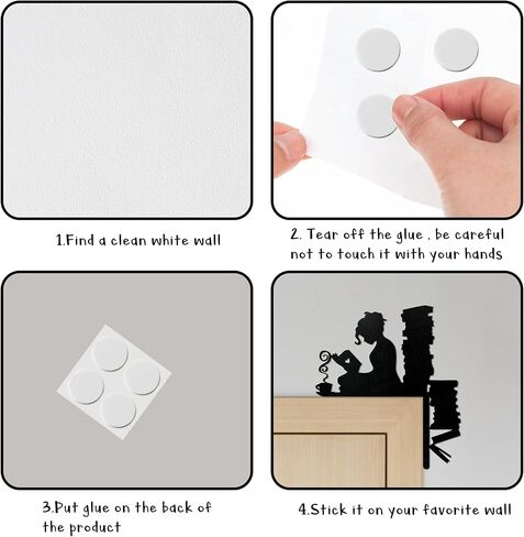 Reading Girl Bookish Decor Book Lover Gifts for Women – Wooden Book Nook Wall Decor for Door Frame & Home Library & Reading Corners | Bookish Gifts for Women, Teachers & Readers in Kuwait