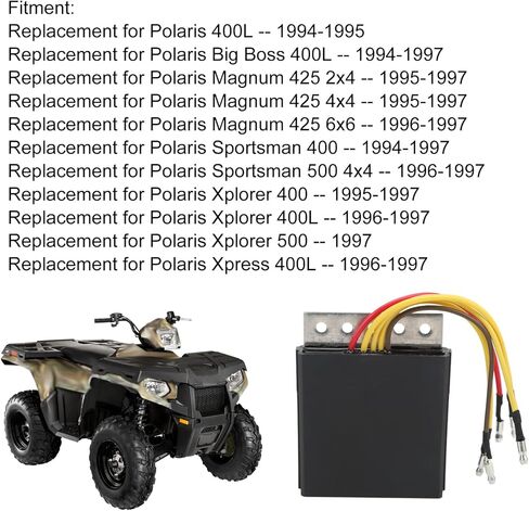 Motorcycle Voltage Regulator Rectifier 4060113:Durable 12V Rectifier Replacement,for Polaris Magnum Sportsman Xplorer ATV in Saudi Arabia