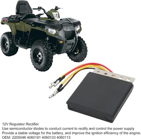 Motorcycle Voltage Regulator Rectifier 4060113:Durable 12V Rectifier Replacement,for Polaris Magnum Sportsman Xplorer ATV in Saudi Arabia
