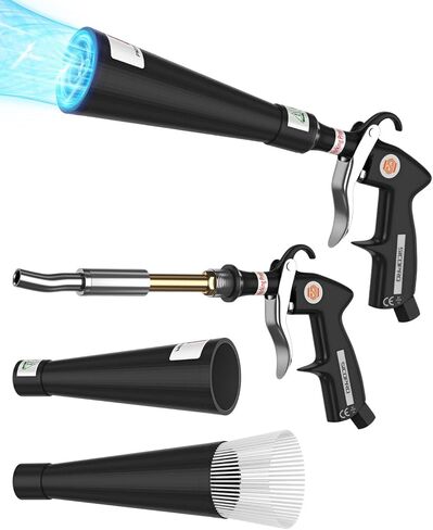 Car Cleaning Gun, Air Blower Gun Car Detailing Tools, Air Compressor Accessories, Air Blaster Gun, 2 Set Nozzle Accessories, Quickly Blowing Out Dirt and DustWorking with Air in Saudi Arabia