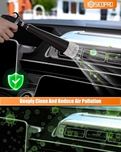 Car Cleaning Gun, Air Blower Gun Car Detailing Tools, Air Compressor Accessories, Air Blaster Gun, 2 Set Nozzle Accessories, Quickly Blowing Out Dirt and DustWorking with Air in Saudi Arabia