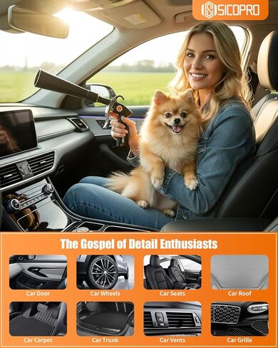 Car Cleaning Gun, Air Blower Gun Car Detailing Tools, Air Compressor Accessories, Air Blaster Gun, 2 Set Nozzle Accessories, Quickly Blowing Out Dirt and DustWorking with Air in Saudi Arabia