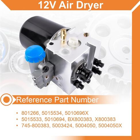 GELUOXI 12V Air Dryer 801266 Replacement for Peterbilt, Kenworth, International Prostar, Freightliner #5010694 5010695, 5015533 in Saudi Arabia