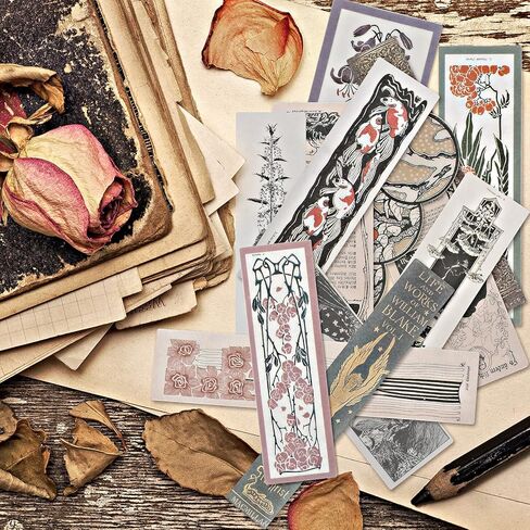 120 Pieces Vintage Scrapbook Washi Stickers Antique Decorative Planner Journal Decals Retro DIY Self-Adhesive Washi Paper Stickers for Photo Albums Cards DIY Projects(Flower, Title, Book) in Saudi Arabia