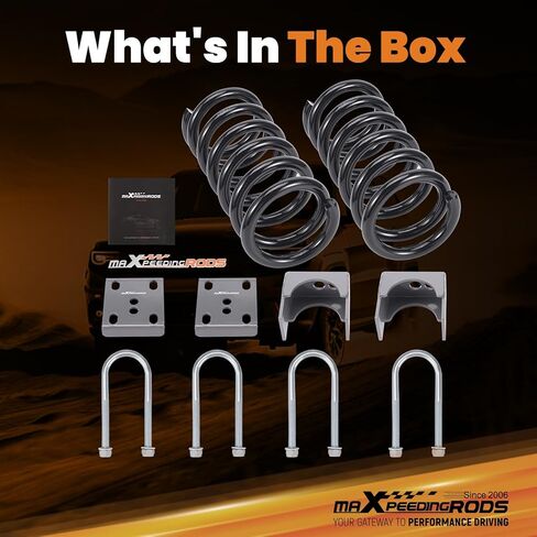 مجموعة خفض أمامية وخلفية 3 بوصات من maxpeedingrods لسيارة Ford Ranger 1998-2014، لسيارة Mazda B2300/B2500/B3000/B4000 1998-2010 2WD، مجموعة Drop Flip in Kuwait