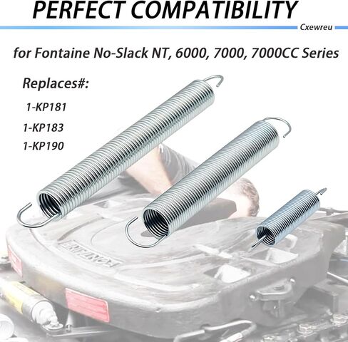 طقم زنبرك العجلة الخامسة لسلسلة Fontaine No-Slack NT، 6000، 7000، 7000CC - يستبدل 1-KP181، 1-KP183، 1-KP190 - نوابض بديلة شديدة التحمل in Kuwait