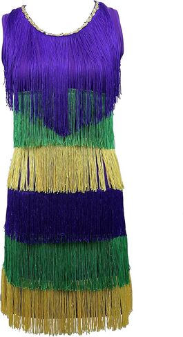 Arsimus Mardi Gras Party Dress with Tassels in Saudi Arabia