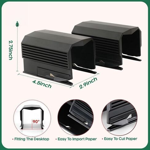 1pc Gift Wrap Paper Cutter for Roll Wrapping Paper, Sharp Blade Dispenser with Non - Slip Base, Easy to Use Packaging Paper Trimmer for Home Kitchen Office Supplies​, Black in Saudi Arabia