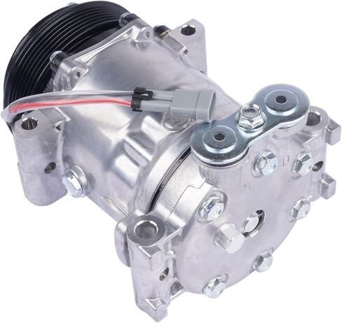 ضاغط التيار المتردد مع استبدال القابض لسيارة Chevy S10 Blazer Express GMC Jimmy Savana 1500 2500 3500 Sonoma Olds Bravada 1996-2007 89018787 1136521 in Kuwait