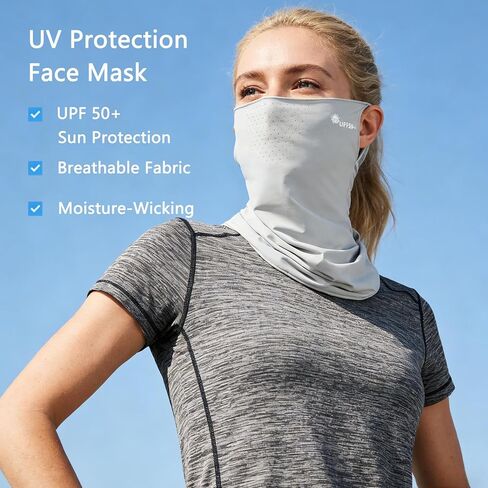 Summer UV Sun Protection Face Cover for Women Men Cooling BreathableIce Silk Mask Gaiter for Outdoor Sports in Saudi Arabia
