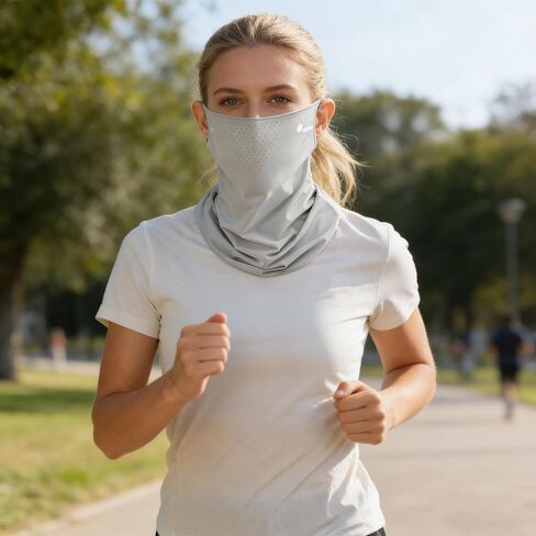 Summer UV Sun Protection Face Cover for Women Men Cooling BreathableIce Silk Mask Gaiter for Outdoor Sports in Saudi Arabia