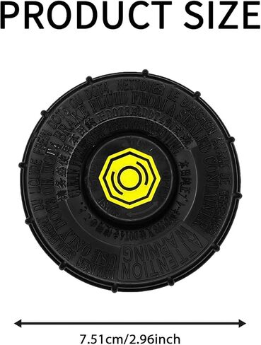 Brake Fluid Cap Replacement for Honda, Brake Master Cylinder Cap, Brake Fluid Reservoir Cap Compatible with Honda Accord Fit EV Hybrid S2000, Replaces OEM 46662-SLE-J01, Car Accessories in Saudi Arabia