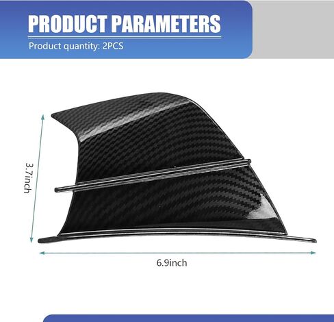 2 PCS Motorcycle Fairing Wing, ABS Motorcycle Air Deflectors Fairing Winglets, Self-adhesive Aerodynamic Wing, Universal for Motorcycle Scooters Bike (Carbon Fiber) in Saudi Arabia