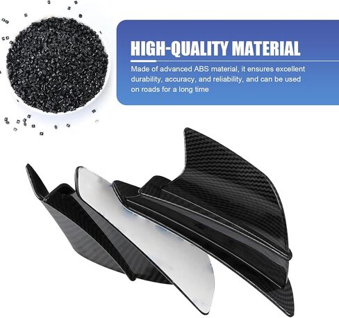 2 PCS Motorcycle Fairing Wing, ABS Motorcycle Air Deflectors Fairing Winglets, Self-adhesive Aerodynamic Wing, Universal for Motorcycle Scooters Bike (Carbon Fiber) in Saudi Arabia