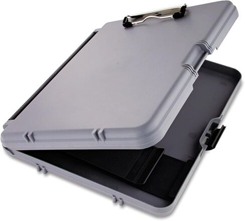 WorkMate Storage Clipboard, 1/2" Capacity, Holds 8 1/2w x 12h, Charcoal/Gray in Saudi Arabia
