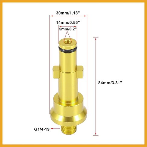 Car High Pressure Foam Spray Washer Adapter Nozzle for Nilfisk for G1/4-19 Replacement in Saudi Arabia