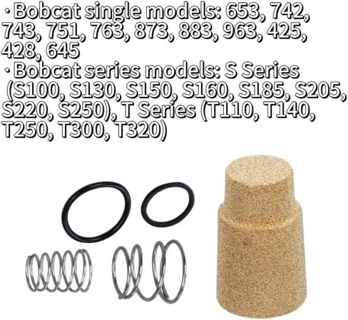 Hydraulic Case Drain Filter 6661807 Compatible with Bobcat 653/742/743/751/763/873/883/963 & S100-S250/T110-T320 Series in Kuwait