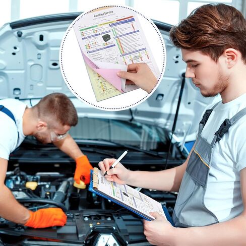 Colarr 540 ورقة، 8 1/2 بوصة × 11 3/4 بوصة، نموذج تقرير فحص المركبات متعدد النقاط، 3 أجزاء، نموذج بدون كربون، قائمة فحص المركبات، تقرير إصلاح سريع، سجل صيانة لسائق شاحنة أسطول السيارات in Saudi Arabia