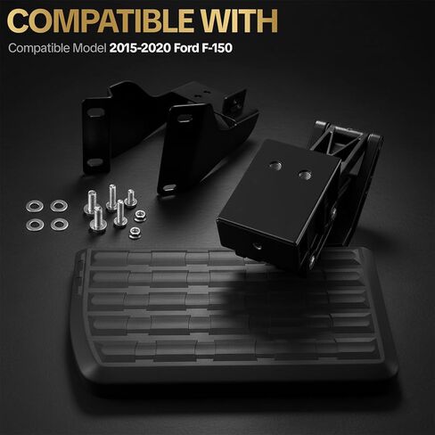75312-01A خطوة الباب الخلفي للشاحنة القابلة للطي على الجانب الأيسر لـ 2015-2020 Ford F-150 خطوة السرير الخلفي المحدثة خطوة المصد القابلة للسحب in Kuwait