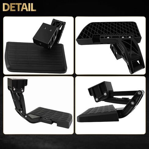 75312-01A خطوة الباب الخلفي للشاحنة القابلة للطي على الجانب الأيسر لـ 2015-2020 Ford F-150 خطوة السرير الخلفي المحدثة خطوة المصد القابلة للسحب in Kuwait
