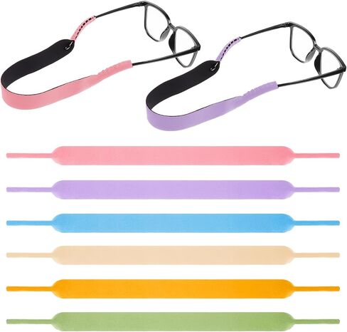 Frienda 6 Pieces Floating Neoprene Sunglasses Straps Floating Eyewear Retainer Holder for Sports Outdoors Water Activities in Saudi Arabia