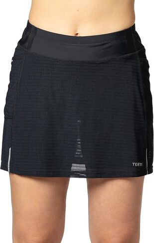Terry Trixie Mesh Skort for Women | Breathable Cycling Skirt with Attached Padded Bike Short | 2 Pockets | 15.25" Inseam in Saudi Arabia