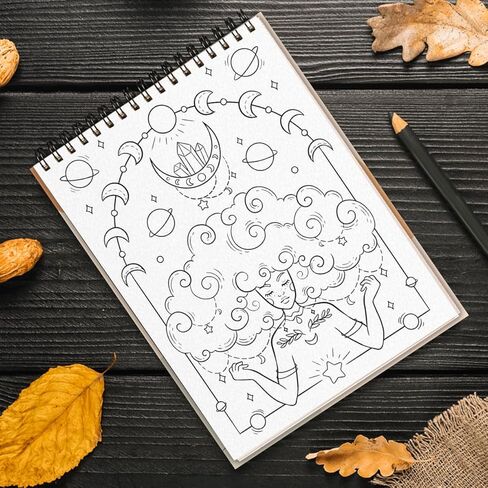 Minimalist Art Coloring Book Spiral Bound with Basic Abstract Design Aesthetic Shapes Simplicity Styles Hardcover Adult Color Pages for Women Seniors Girls to Relax Relieve Stress in Kuwait