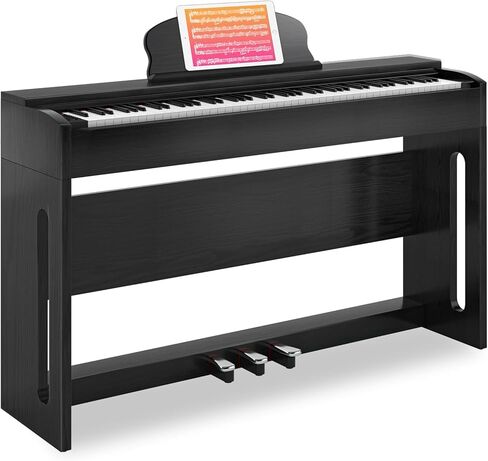 AODSK 88 Key Weighted Action Digital Piano,Stereo Speakers,Grade Hammer Action Keyboard with Furniture Stand and Triple Pedals for Beginner Kids/Adults Beginner Digital Piano (comes with headphones) in Saudi Arabia