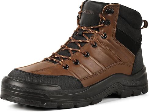 Furuian Steel Toe Boots for Men Women Lightweight Comfortable Work Boots for Men Puncture Proof Steel Toe Safety Shoes Slip Resistant Indestructible Construction Shoes in Saudi Arabia