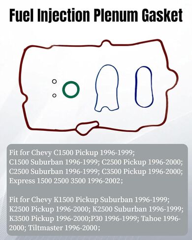 MS 90269 Fuel Injection Plenum Gasket Set Fit for Chevy GMC K1500 K2500 K3500 C1500 C2500 C3500 Pickup Suburban Express Savana 1500 2500 3500 Tahoe Yukon in Saudi Arabia