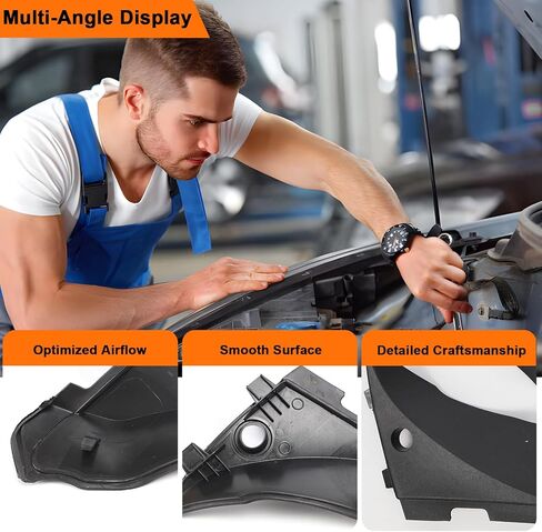 23178017 Windshield Wiper Cowl End Cap Panel 1 Pair Compatible with GMC Sierra 1500 Limited 3500 HD 2500 HD Chevrolet Silverado 1500 LD 3500 HD 2500 HD 2014-2020 Replace OE# 23178017 22776513 in Saudi Arabia