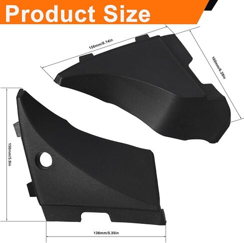 23178017 Windshield Wiper Cowl End Cap Panel 1 Pair Compatible with GMC Sierra 1500 Limited 3500 HD 2500 HD Chevrolet Silverado 1500 LD 3500 HD 2500 HD 2014-2020 Replace OE# 23178017 22776513 in Saudi Arabia
