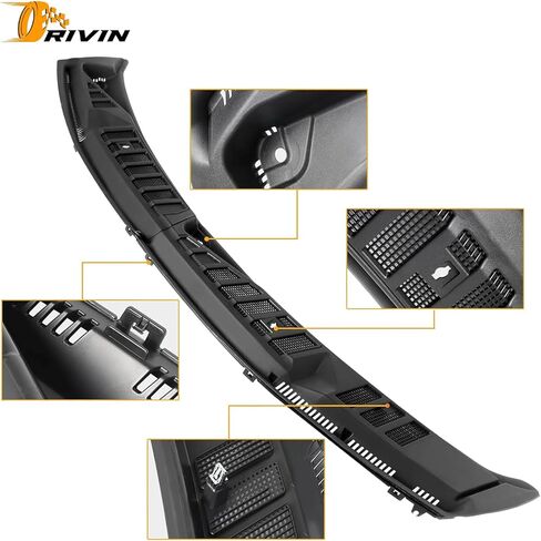 ممسحة الزجاج الأمامي لوحة القلنسوة مصبغة متوافقة مع Ford F150 2015-2020 غطاء النافذة الأمامية إدراج لوحة استبدال FL3Z15022A69B in Kuwait