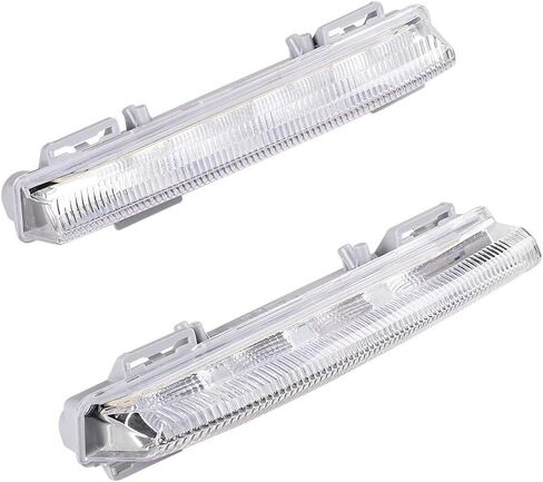 2 قطعة مصباح LED للضباب الأمامي أثناء النهار، متوافق مع 2007-2016 مرسيدس GL-Class GL320 GL350 GL450 GL550 X164، أبيض، أسود، عدسة شفافة، OE A1649060351، A1649060451 in Saudi Arabia