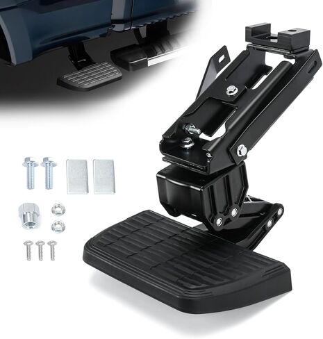 75413-01A Truck Bed Step Retractable Step Side Step Compatible with Ford 2017 2018 2019 2020 2021 2022 F-250 F-350 Super Duty, Folding Truck Step in Saudi Arabia
