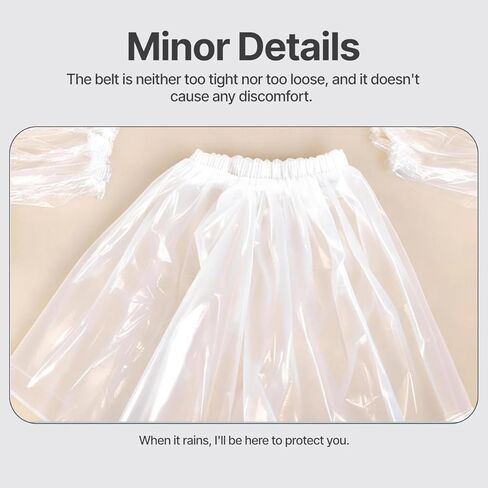 2 Pack Unisex Disposable Rain Pants Waterproof Long Tube Pants with Thickened Shoe Covers for Outdoor Cycling Fishing Travel Activities (Clear) in Saudi Arabia