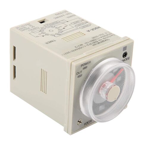 مرحل تأخير قابل للتعديل - مرحل التحكم في الوقت مع نطاق 11 سنًا، 100-240VAC/100-125VDC، 0.5S-300H، مقبض قابل للتعديل in Kuwait