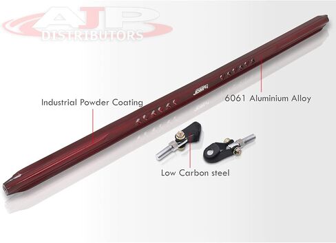 موزعي AJP JDM Sport تعليق خلفي علوي من الألومنيوم C-Pillar Strut Bar Stabilizer Frame دعامة قضيب ذراع أحمر متوافق/استبدال لمقدمة BA BB 1992 1993 1994 1995 1996 92 93 94 95 96 in Kuwait