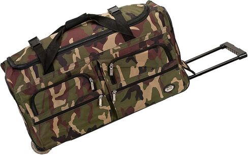 Rockland Rolling Duffel Bag, Camouflage, 30-Inch in Saudi Arabia