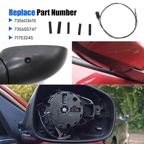 Outside Ambient Air Temperature Sensor Exterior Temperature Sensor Underneath Door Mirror Fit for Fiat 500 500X 500L for Jeep Renegade Punto Alfa Romeo Replace # 71753245 735655747 735603615 in Saudi Arabia
