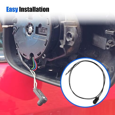 Outside Ambient Air Temperature Sensor Exterior Temperature Sensor Underneath Door Mirror Fit for Fiat 500 500X 500L for Jeep Renegade Punto Alfa Romeo Replace # 71753245 735655747 735603615 in Saudi Arabia