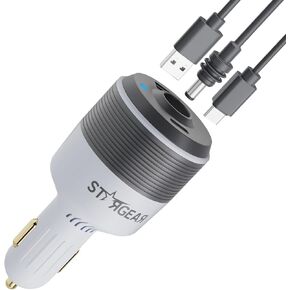 Starlink Mini Car Adapter, 3-in-1 Car Charger for Starlink Mini, 12V to 24V DC Step Up Converter with Dual USB Ports, Cigarette Lighter Adapter for Starlink Mini Power Supply,Ideal for RV,Boat,Trailer in Kuwait