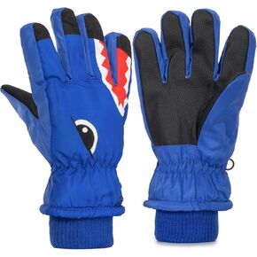 Winter Shark Gloves for Kids Boys - Thermal Warm Windproof Ski Gloves for Cold Weather (for 7-14Yrs) in Saudi Arabia