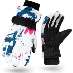 Kids Winter Ski Gloves Boys Girls Youth Water-repellent Thermal Snow Snowboarding Gloves for Outdoor Activities in Kuwait