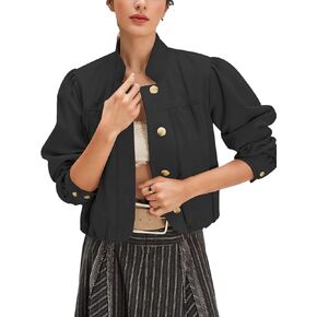 Wanzetaly Women's Faux Suede Jacket Casual Oversized Leather Coat with Pocket Button Bomber Jacket in Kuwait