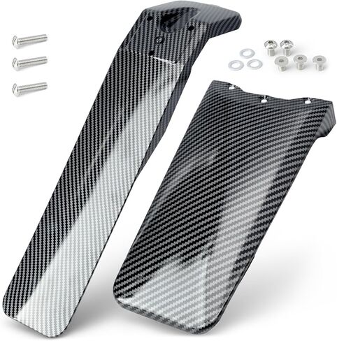 Front and Rear Dirt Bike Fender Compatible with Tuttio Soleil01 GB SF BF ARC Electric Bike Mud Guard Off-Road Motorcycle Carbon Fiber Texture Mudguard Replacement Parts in Saudi Arabia