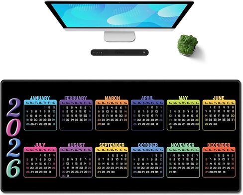 Galdas Gaming Mouse Mat Mat نمط خلفية الغابات XXL XL كبير ماوس حصيرة طويلة ممتدة لوحة الماوس مكتب حصيرة عدم الانزلاق المطاط منصات الفئران مخيط حواف لوحة رقيقة (31.5 × 11.8 × 0.12 بوصة) شجرة in Saudi Arabia