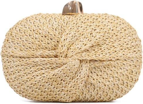 Emprier Straw Clutch Purses for Women Summer Beach Woven Bag in Kuwait