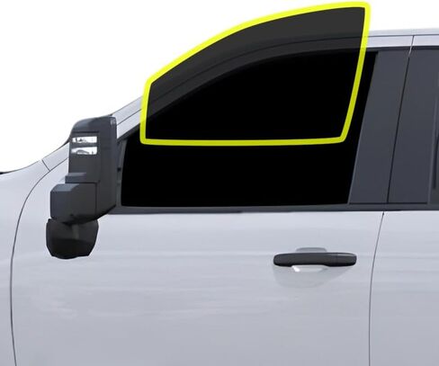 BOGAR TECH DESIGNS - مجموعة أفلام تظليل النوافذ الفاخرة المصنوعة من السيراميك النانو متوافقة مع Chevy Silverado HD 2500 3500 Extended PU 2020+ Front، 35% in Kuwait