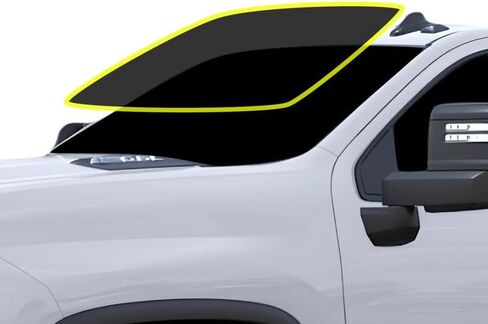 BOGAR TECH DESIGNS - مجموعة أفلام تظليل النوافذ الفاخرة المصنوعة من السيراميك النانو متوافقة مع Chevy Silverado HD 2500 3500 Extended PU 2020+ Front، 35% in Kuwait